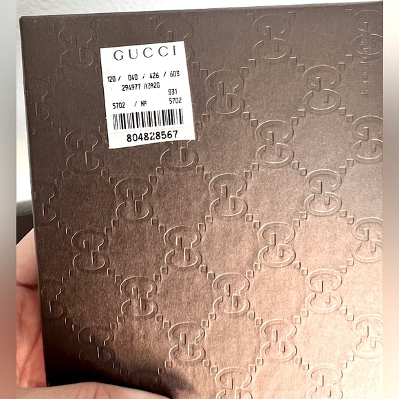 GUCCI Valentine GG Guccissima Continental Trifold Enamel Pink Leather Wallet - Picture 15 of 15